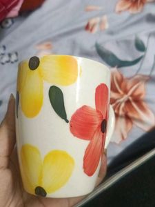 Hand-painted Floral Mug