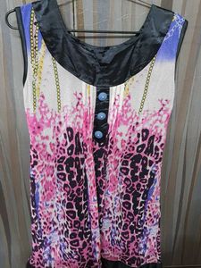 Multi colored Round Neck Top