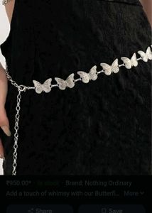 Butterfly Chain Belt