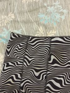 Trendy Zebra Print Mini Skirt