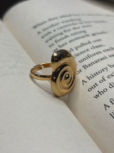 Golden Swirl Ring