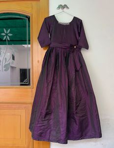 PRICE DROP !!!! Embellished Wine Fluffy Gown