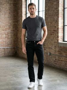 Men's Black Slim Fit Jeans