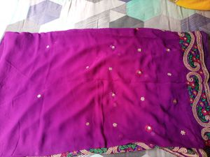 party wear, purple 💜💜 colour sare