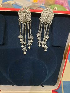 Peacock Design Dangle Earrings Jhumka