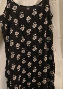 Black Floral Printshort kurti