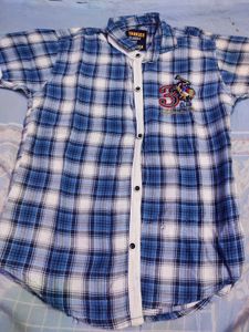 Blue Plaid Shirt