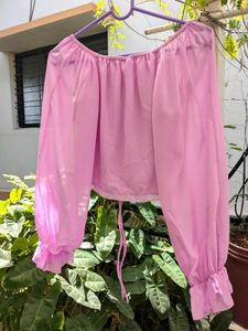 Pink Smocked Top