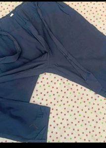 Orange &amp; Navy Blue Kurta Set