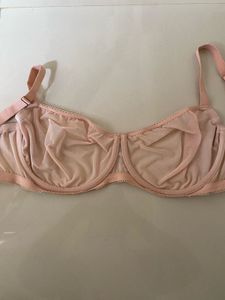 Sheer Pink Balconette Bra