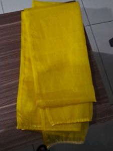 Vibrant Yellow &amp; Pink Dupatta Set