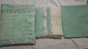 Elegant Mint Green Embroidered Kurta Set