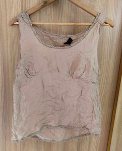 ✨Vintage Coquette Crinkle Lace-Trim Camisole Top✨