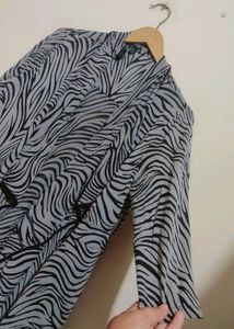 Zebra Lining Print Shrug For 38- 40 Bust
