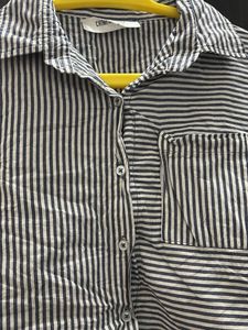 Striped Crop Shirt