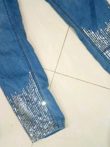 Slimfit Sequenced Blue Jeans