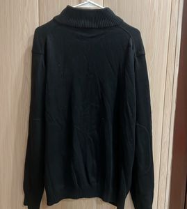 Lacoste Black Zip-Up Cardigan