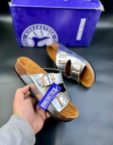 Birkenstock Arizona Silver Sandals