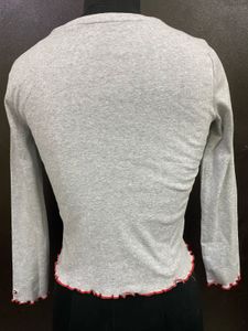 Tommy Hilfiger Ribbed Long Sleeve Crop Top
