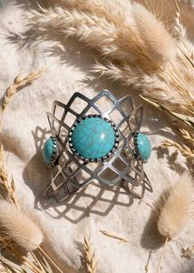 Boho Turquoise Cuff Bracelet