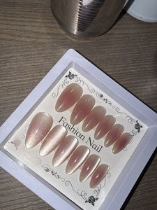 Ombre almond shape nails..  Fashion Nail Set -