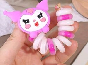 Kuromi Spiral Braid Hair Tie Accessories Pair