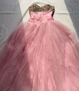 Sparkling Pink Tulle Ball Gown