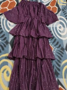 Party Wear Purple Dress
