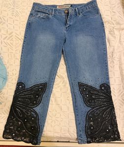 Embellished Flare Jeans