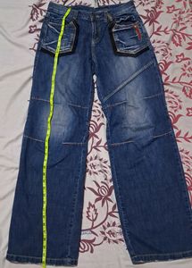 y2k Baggy Vintage Wash Jeans