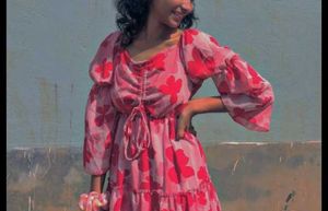 Flowy Floral Print Maxi Dress