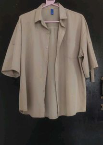 Men's Beige Casual Shirt