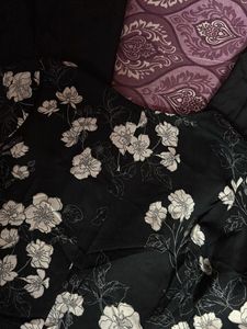 Floral Print Black jumpsuit