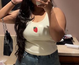 Butter yellow beaded 🍓 top