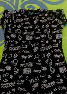Title:🖤 Black Graphic Printed Oversized T-Shirt f