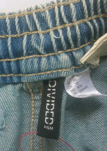 H&amp;M divided Light Wash Wide Leg Jeans