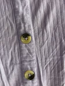 Nuon by Westside Lilac Ribbed Button-Up Top