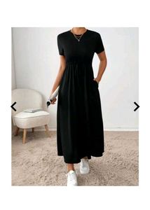 Elegant Black Midi Dress 💫