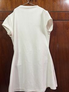 Chic White A-Line Dress