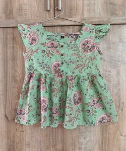 SEA GREEN KURTA TOP