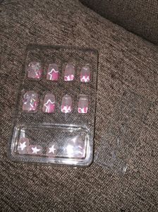 Press-On Nails Pink bow