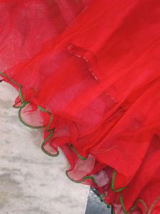 Red &amp; Green Kurta Kalidar