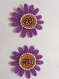 Decorative Shubh Labh Flower Charms