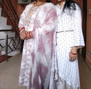 Beautiful White Long Kurti Frock