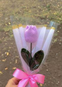 tulip crochet bouquet🧶