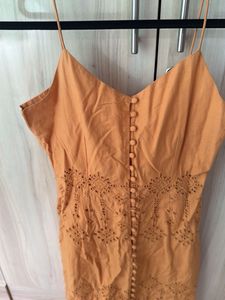 Mustard summer dress