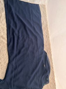 Elegant Navy Blue Kurta Set with Teal Dupatta