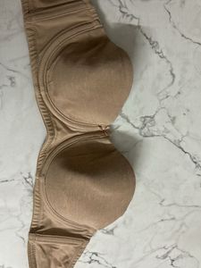 Strapless Beige Bra