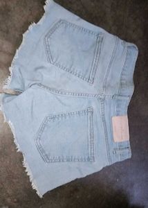 Light Blue Denim Shorts