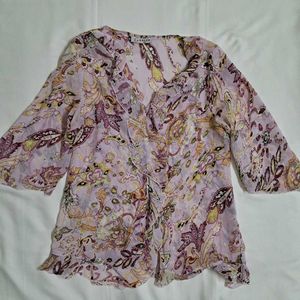 Y2k Vintage Forest Fairy Desi Chatpata Sheer Top